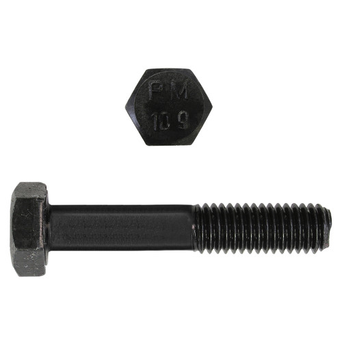 M8-1.25 x 50mm Metric Hex Head Cap Bolts Class 10.9 Coarse Bare Metal DIN931 PT | 105612-324