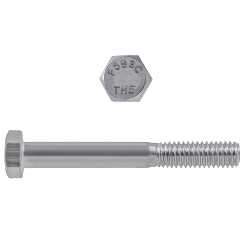 5/16"-18 x 2-1/4" Hex Head Cap Screws 18.8 Stainless Steel UNC PT | 1055000-452