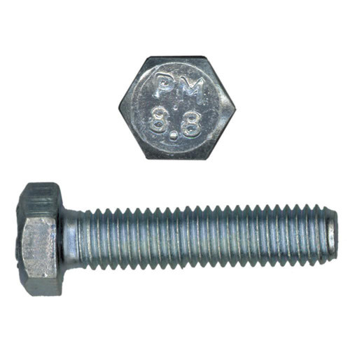M12-1.75 x 40mm Metric Hex Head Cap Screws Class 8.8 Coarse Zinc DIN933 FT | 105024-077