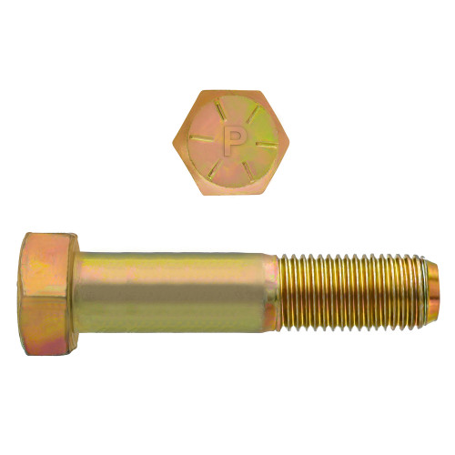 5/8"-18 x 3-1/4" Hex Head Cap Bolts Grade 8 UNF Zinc-Yellow PT | 105080-680