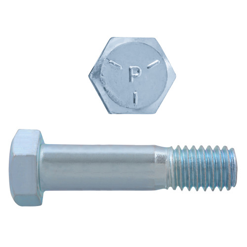 7/16"-14 x 3" Hex Head Cap Bolts Grade 5 UNC Zinc PT | 105023-049