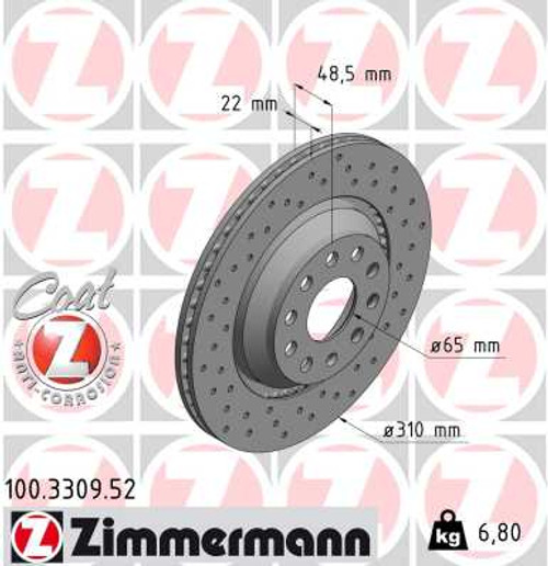 Sport Coat Z Brake Rotor | ZIM100.3309.52