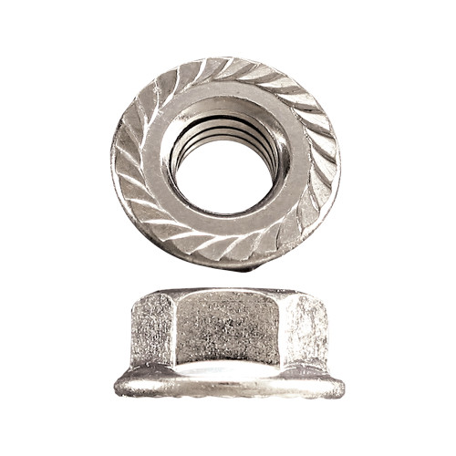 1/4"-20 Flange Nuts Steel Zinc Coarse Serrated | 105118-014