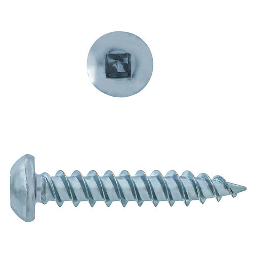 #12 x 3/4" Round Head Square Drive Wood Screws Zinc | 105198-248