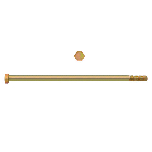 M12-1.75 x 180mm Metric Hex Head Cap Bolts Class 10.9 Coarse Zinc-Yellow DIN931 PT | 105613-434