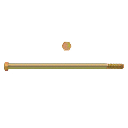 M12-1.75 x 170mm Metric Hex Head Cap Bolts Class 10.9 Coarse Zinc-Yellow DIN931 PT | 105613-433