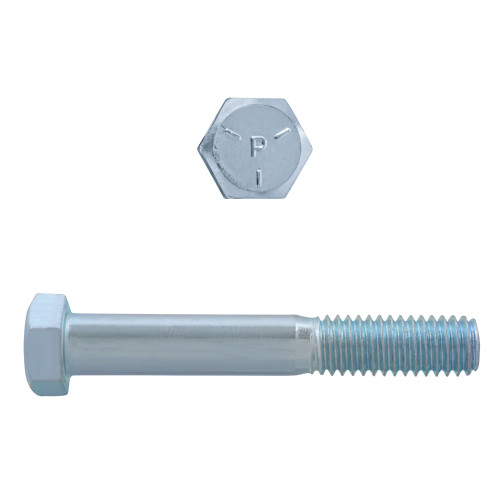 3/8"-16 x 2-1/2" Hex Head Cap Bolts Grade 5 UNC Zinc PT | 105075-498