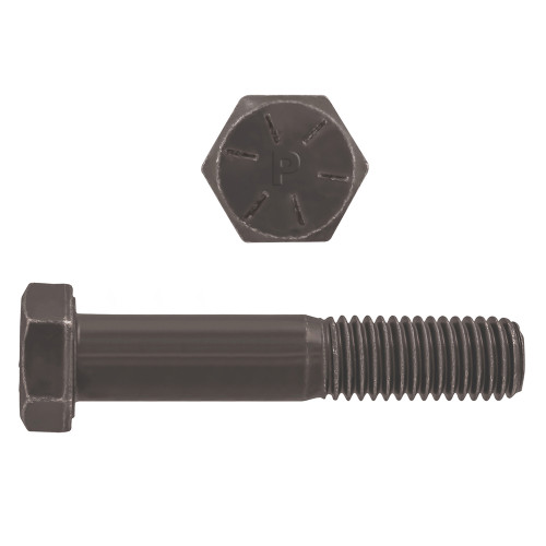 7/16"-14 x 3-1/2" Hex Head Cap Bolts Grade 8 UNC Bare Metal PT | 105077-547