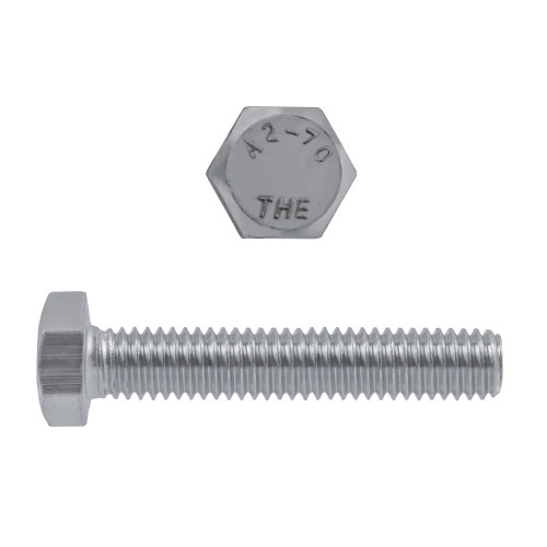 M10-1.50 x 40mm Metric Hex Head Cap Screws 18.8 Stainless Steel Coarse DIN933 FT | 1055900-512