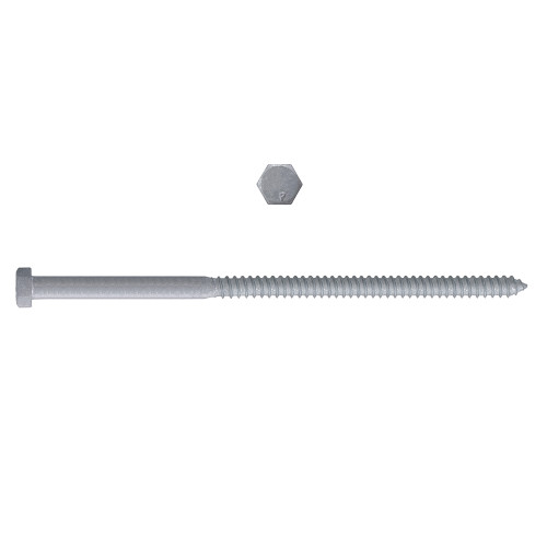 1/4" x 6" Hex Lag Bolts Steel Galvanized | 105854-329