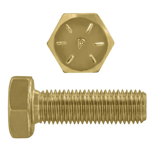 7/8"-9 x 2-3/4" Hex Head Cap Screws Grade 8 UNC Zinc-Yellow FT | 105079-765
