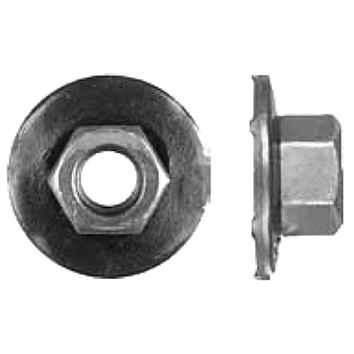 M6-1.00 Metric Flange Nuts Steel Phosphate Coarse Free Spinning Washer Nut Class 10 | 105910-0170