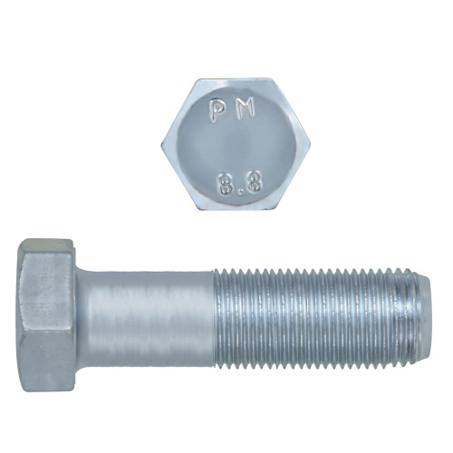 M16-1.50 x 60mm Metric Hex Head Cap Screws Class 8.8 Fine Zinc DIN960 PT | 105609-470
