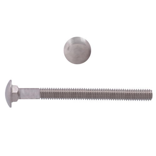 5/16"-18 x 5" Carriage Bolts 18.8 Stainless Steel UNC PT | 1055002-461