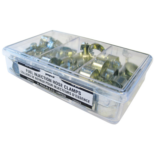 Hose Clamps (Fuel Injection) Assortment - Contains 28 Hose Clamps - 3 sizes | 105020-096