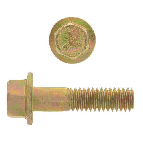 5/16"-18 x 1-1/2" Hex Flange Bolts Zinc-Yellow Grade 5 Coarse Thread FT | 105126-533