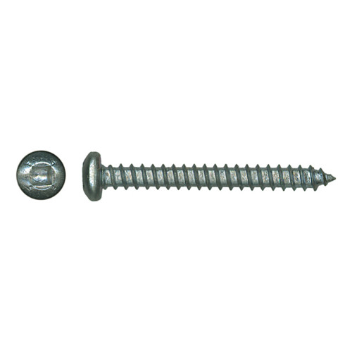 #14 x 1/2" Pan Head Square Drive Metal Screws Steel Zinc | 105208-276