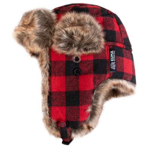 Fur Trapper Cap - Red/Black | 084828-KM-FTC-RB