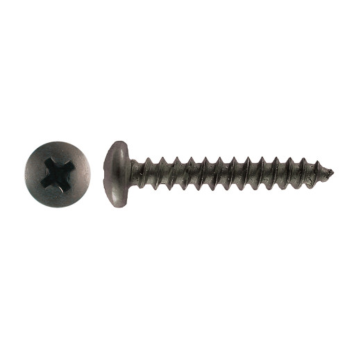 #8 x 1/2" Pan Head Phlp Drive Trim Screws Steel Black Oxide | 105229-962