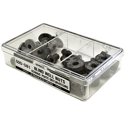 Steel Bright Blind Well Nut Assortment - Contains 20 pcs, 4 sizes | 105020-081