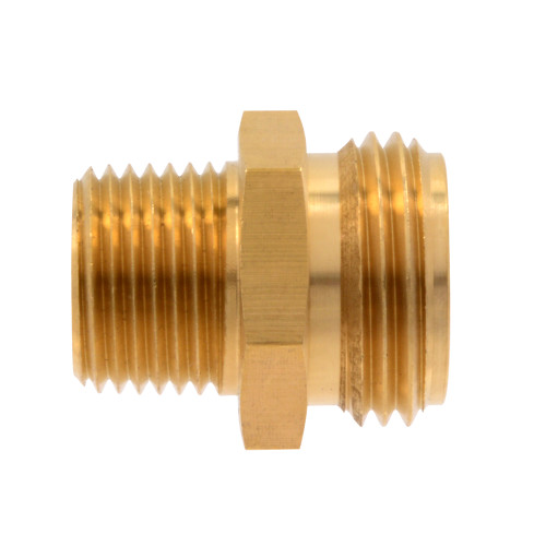 A= 1/2" B= 3/4" Male pipe to 3/4" hose Brass | 105009-410