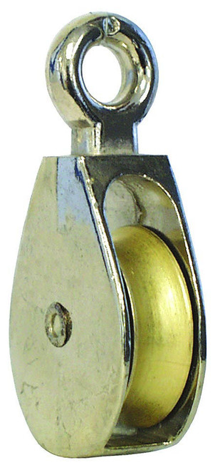 Pulley. Single Fixed 1-1/2 Die Cast. Fits 5/16 Rope | DYN55903