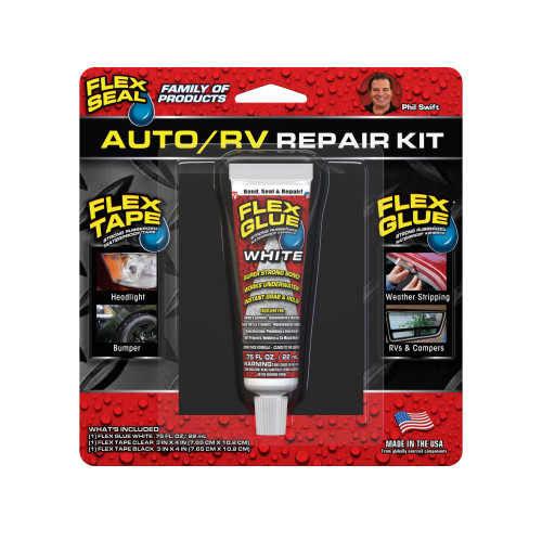 Mini Rubber Adhesive Auto/RV Repair Kit, Flex Glue & Flex Tape | 0FSKITAUTOCMINI