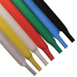 25x4" 3/16" Inside Diameter Black 2:1 Single Wall Heat Shrink Tube | 1138320-C