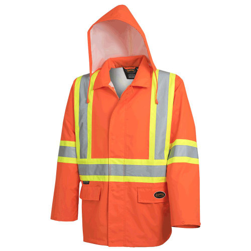 The Rock Hi-Vis 300D Oxford Poly Jacket - PU Coating – Hi-Vis Orange – XL | SWXV1081350-XL