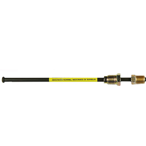PVF Steel Brake Line Adapter, 3/16 x 8" (3/8-24 Inverted)(M11x1.5 Bubble) | AGSPAA-Y311