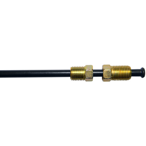 PVF Steel Brake Line Adapter, 3/16 x 8"(3/8-24 Inverted)(M13x1.5 Bubble) | AGSPAA-O310