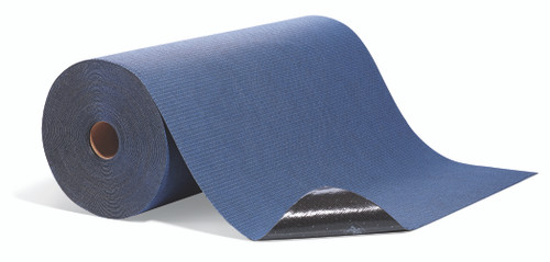 PIG Paint Booth Mat with Adhesive Backing - 32X150', blue | NPAMAT32350-BL