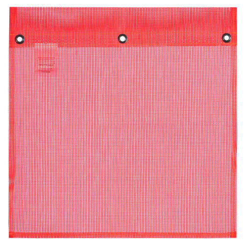 PE Mesh Flag with Grommets - Red - 18" x 18" /45.7 cm x 45.7 cm | SWXV6301260-O/S