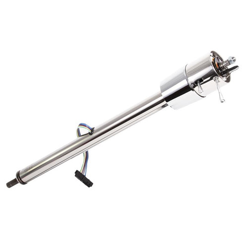Floorshift Tilt Column: 2 in dia; 1957 Chevy Stainless Steel | FLAFR20005-57SS