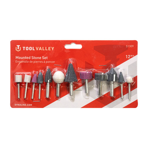 Mounted Stone Set, 12 Pcs - Red Table | TCT51309