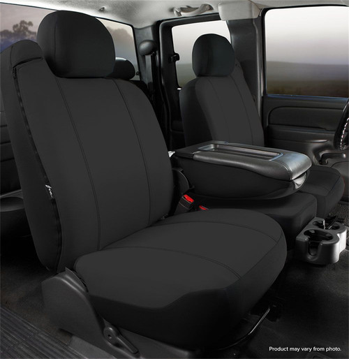 SP80 Series - Seat Protector Poly-Cotton Custom Fit Front Seat Cover - Black, with Super Grip fastening system for easy installation and commercial grade poly-cotton material. | 947SP88-36 BLACK