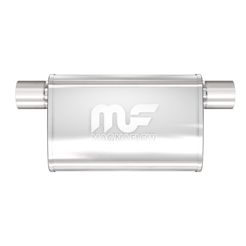 Straight-Through Performance Muffler, 2.5in. Offset Same Side, 4x14x9 Body | 25K14377