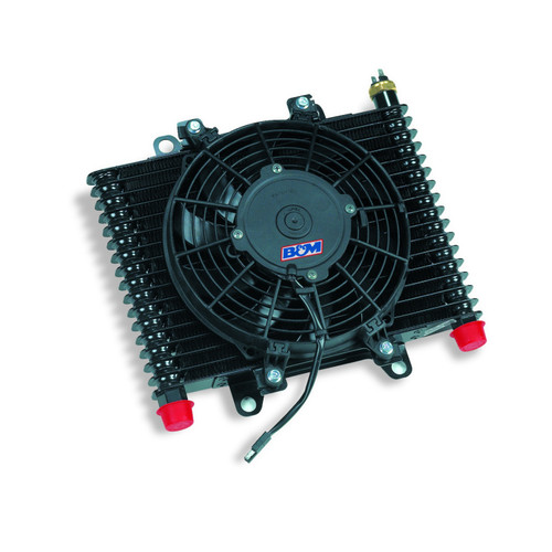 B&M 70297 Cooler, Large Hi Tek Cooling System with Fan, 590 CFM Rating | 51470297