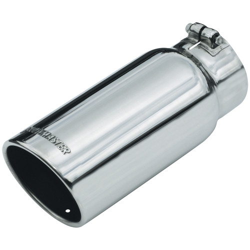 Exhaust Tip, Clamp-On, 5.00", Fits 4.00 in. Tubing - Polished Stainless Steel | 37A15368