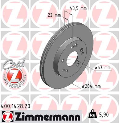 Coat Z Brake Rotor | ZIM400.1428.20