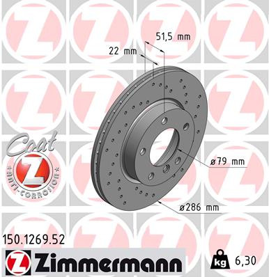 Coat Z Brake Rotor | ZIM150.1269.52