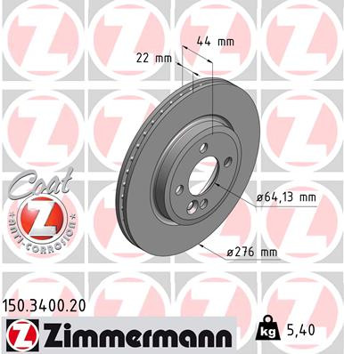 Coat Z Brake Rotor | ZIM150.3400.20