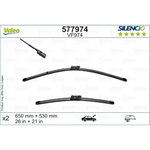 26" & 21" Silencio Wiper Blade Set | VAL577974