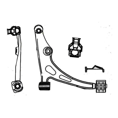 Front Right Suspension Control Arm and Ball Joint Assembly | CTRCQ0573R