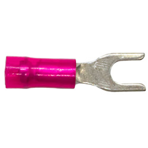 100 PCS 22-18 AWG #6 Nylon Spade Connectors | 1132923-16