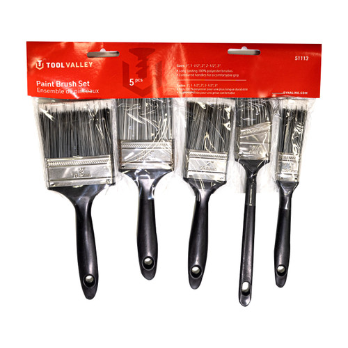 Paint Brush Set, 5 Pcs - Red Table | TCT51113