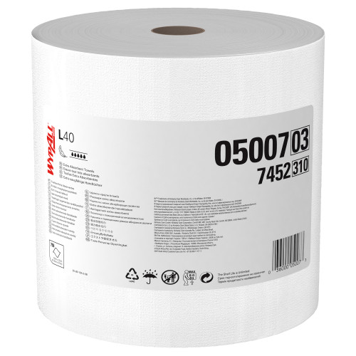 L40 Disposable Cleaning and Drying Towels, Jumbo Roll | 21205007