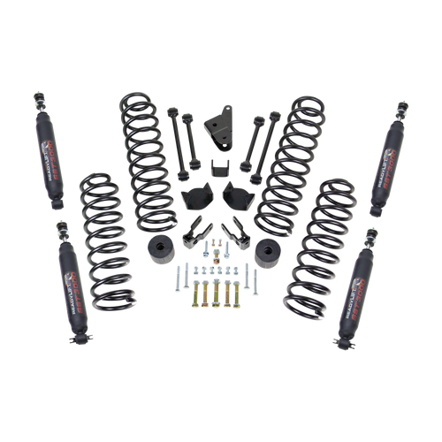 SST Coil Spring Lift Kit 4'' with SST3000 Shocks - 2007-17 Jeep JK | RLS69-6401