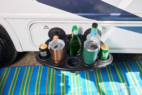 Vertical Mount Party Barge Cup Holder, Black | SSRMC5347B