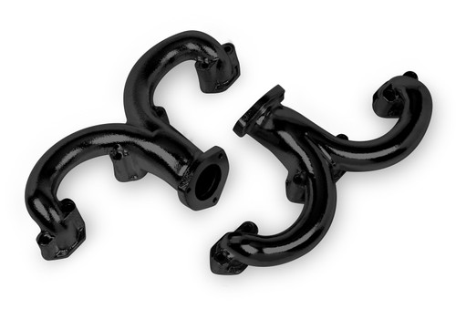 Flowtech Rams Horn Exhaust Manifolds - Black Paint | FTE11704FLT